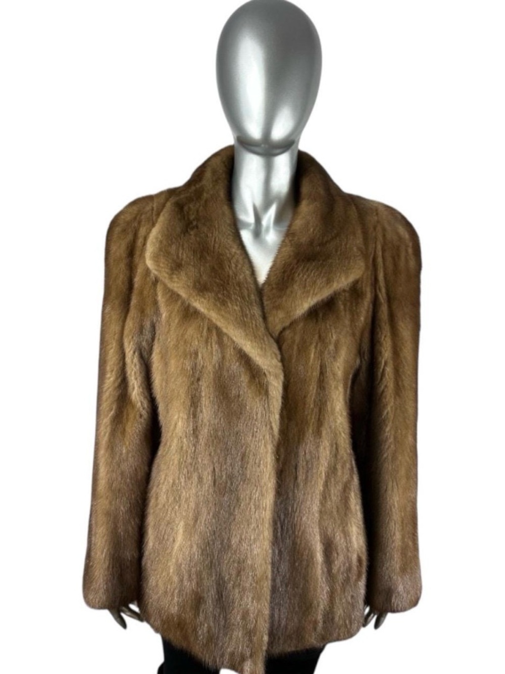 Lunaraine MINK Jacket, ANNE KLEIN, Sz S, Certified Vintage Fur w/Storage Bag
